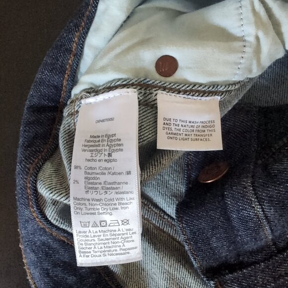 Madewell Midrise Stovepipe Straight Jeans Women's Size 28 Dark Wash - Picture 8 of 13